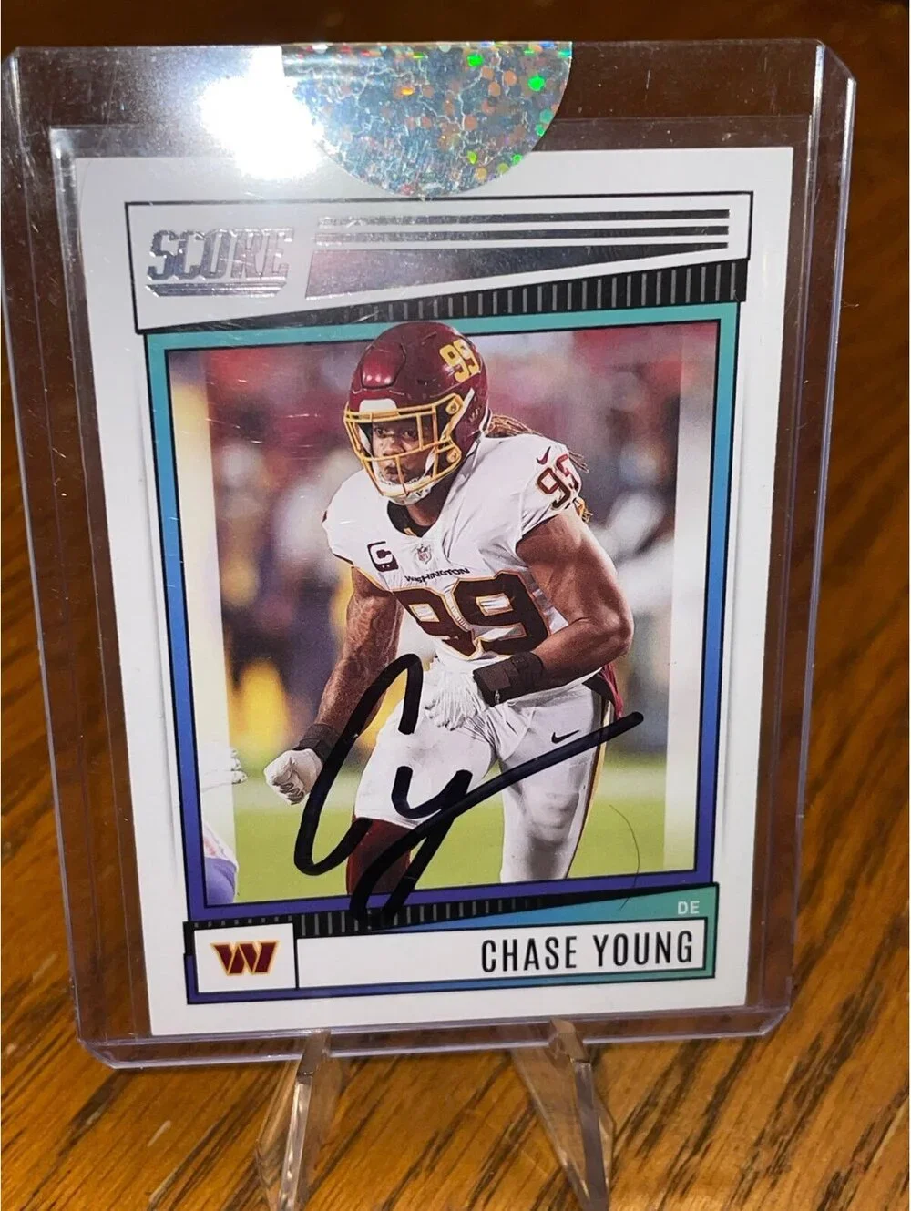 Chase Young Authentic Autograph On Card COA